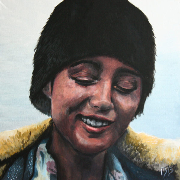 Golshifteh Farahani, acrylique sur toile, 40x40 cm